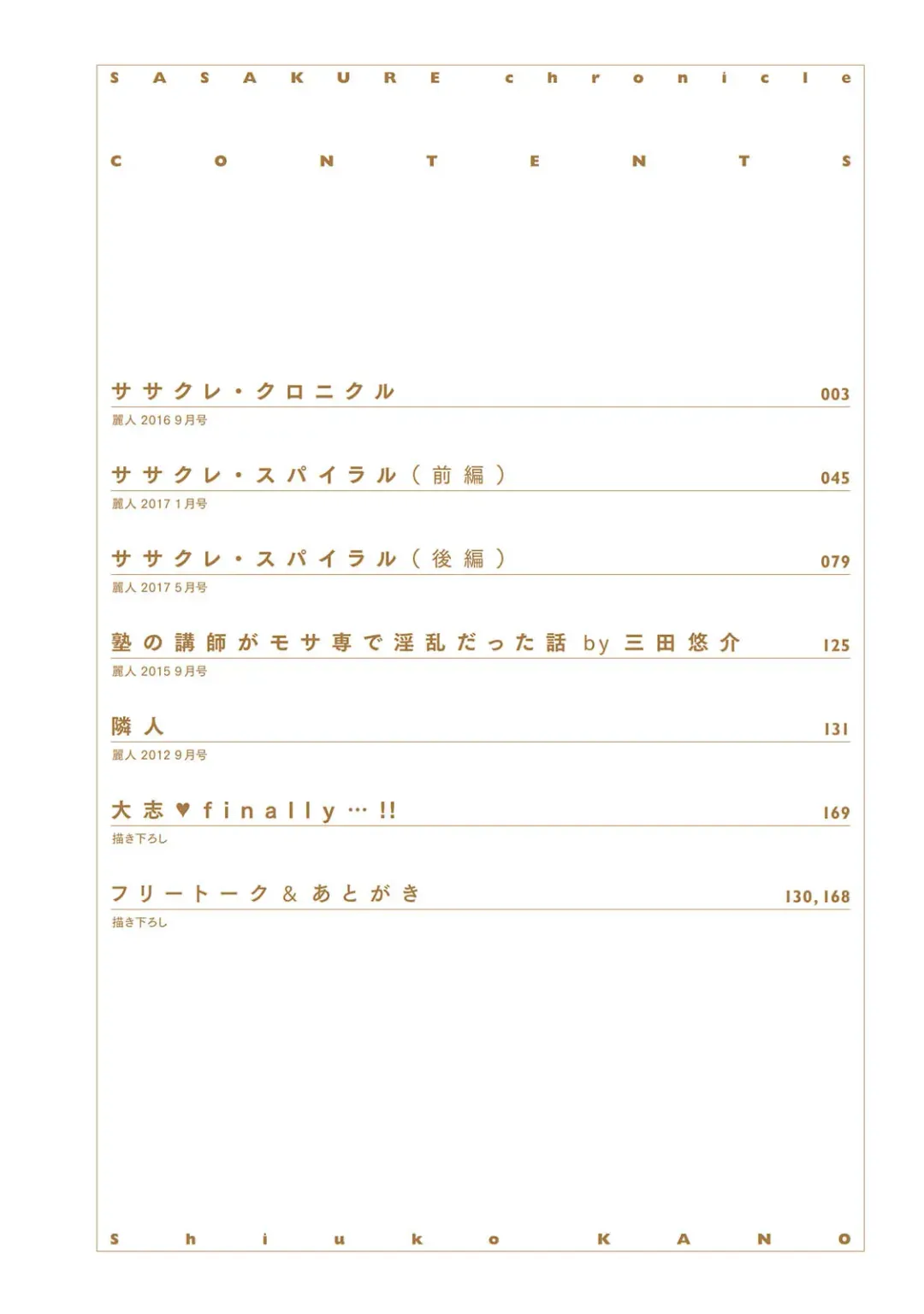 [Kano Shiuko] Sasakure Chronicle Fhentai - Page 4