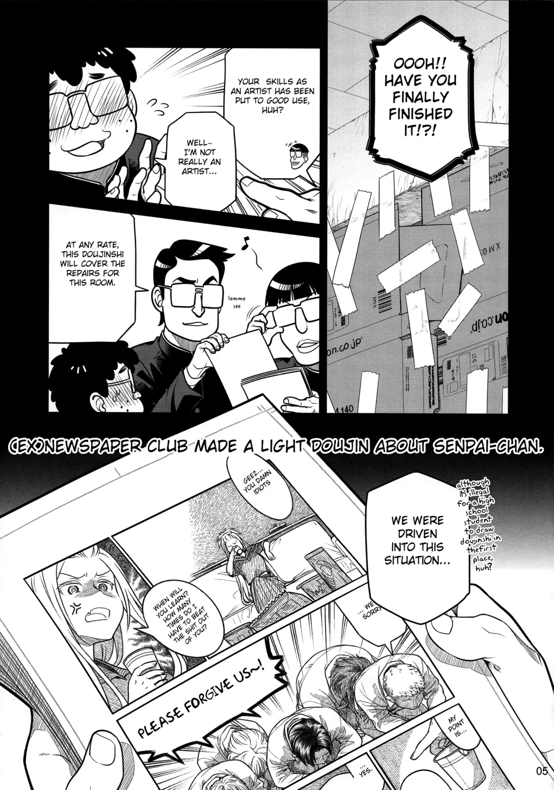 [Ootsuka Mahiro] Senpai-chan to Ore. Bangaihen - (Moto) Shinbunbu ga Senpai-chan no Usui Hon o Tsukuttemita. Fhentai.net - Page 5