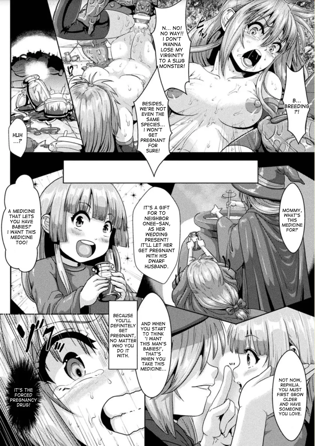 [Risei] Ochita Majo ~Namekuji o Umu Tame no Hanshoku Ana~ | Fallen Witch ~The Reproduction Hole Used For Breeding Slugs~ Fhentai - Page 12