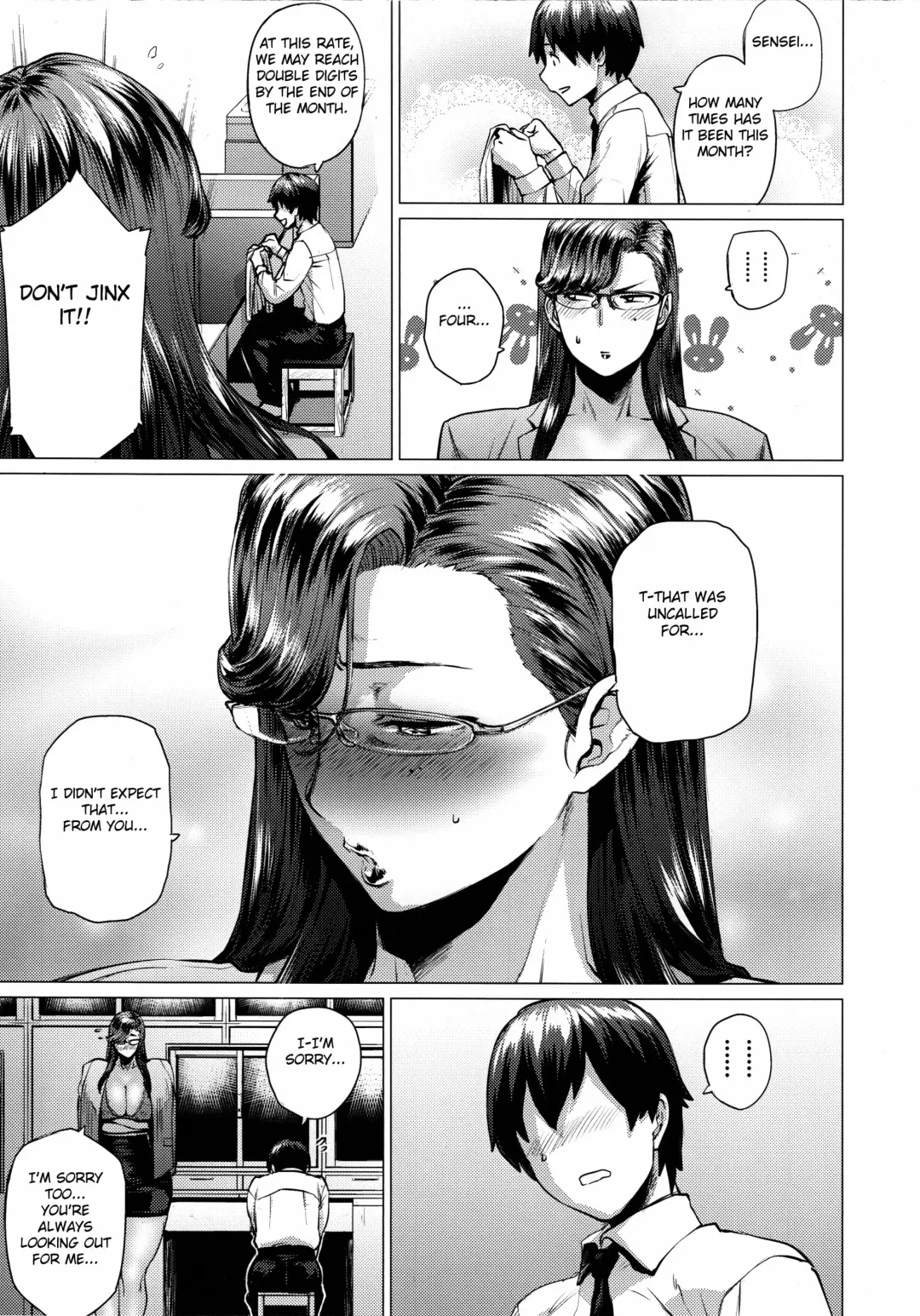 [Etuzan Jakusui] Tobashi Sensei wa Kyou mo Button o Tobasu. Fhentai - Page 6