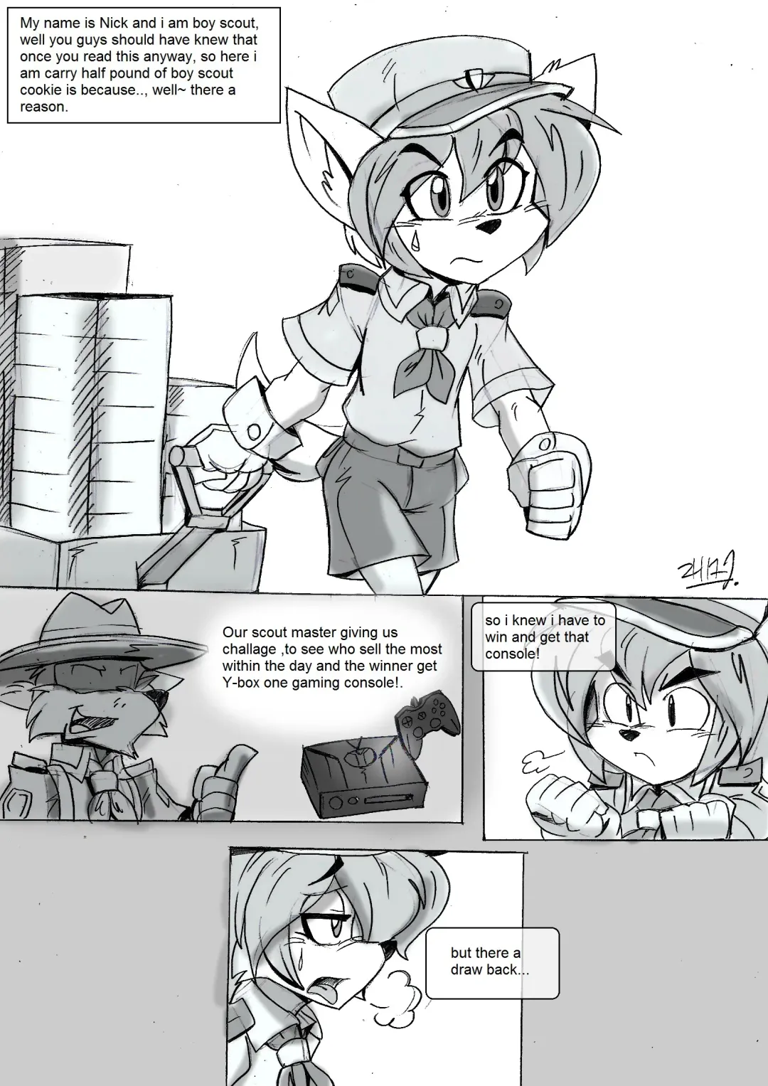 [Akatsukishiranui-fox] Cookie Selling - The Reward of a Scout Fhentai.net - Page 3