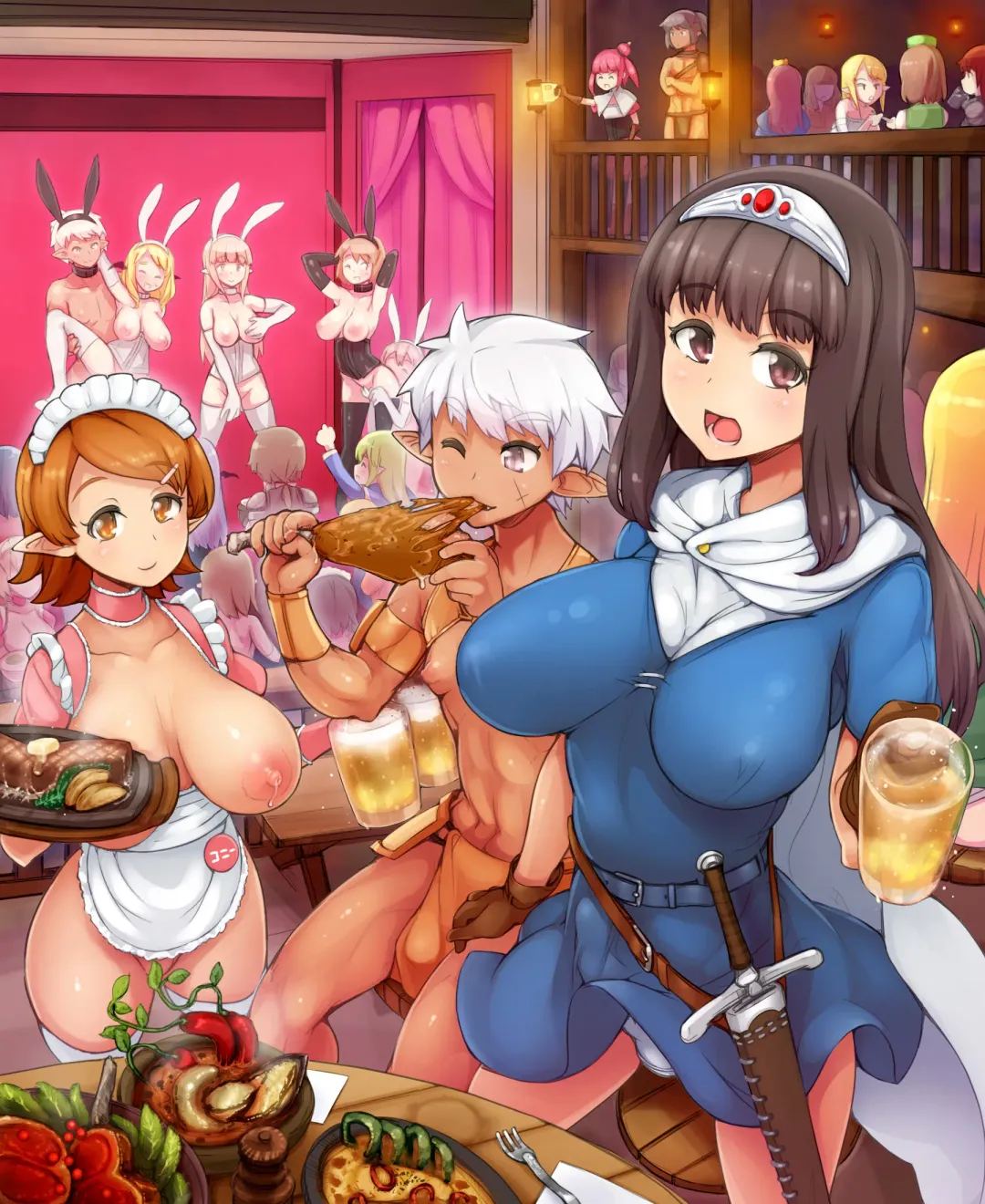 [Abubu] Yuusha no Bouken ~Miwaku no Youseitei no Yoru~ | Hero's Adventure ~A Night at the Rousing Fairy Inn~ Fhentai - Page 55