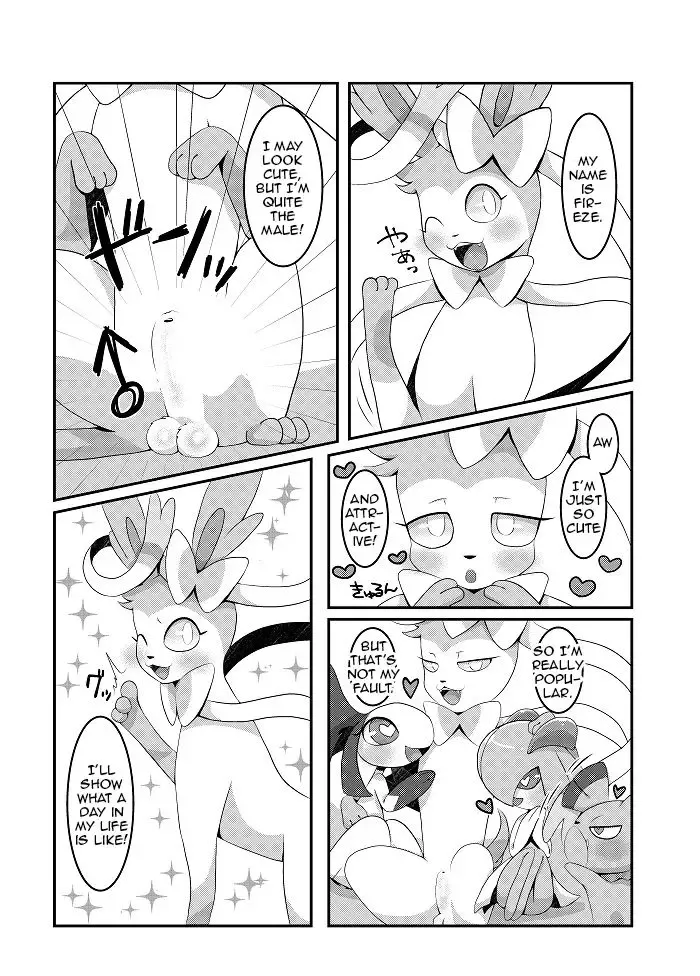 [Kiriya] Yarichinphia no Aku Type Viking! | Sex-Crazed Sylveon's Dark-Type Sex Buffet! Fhentai - Page 3