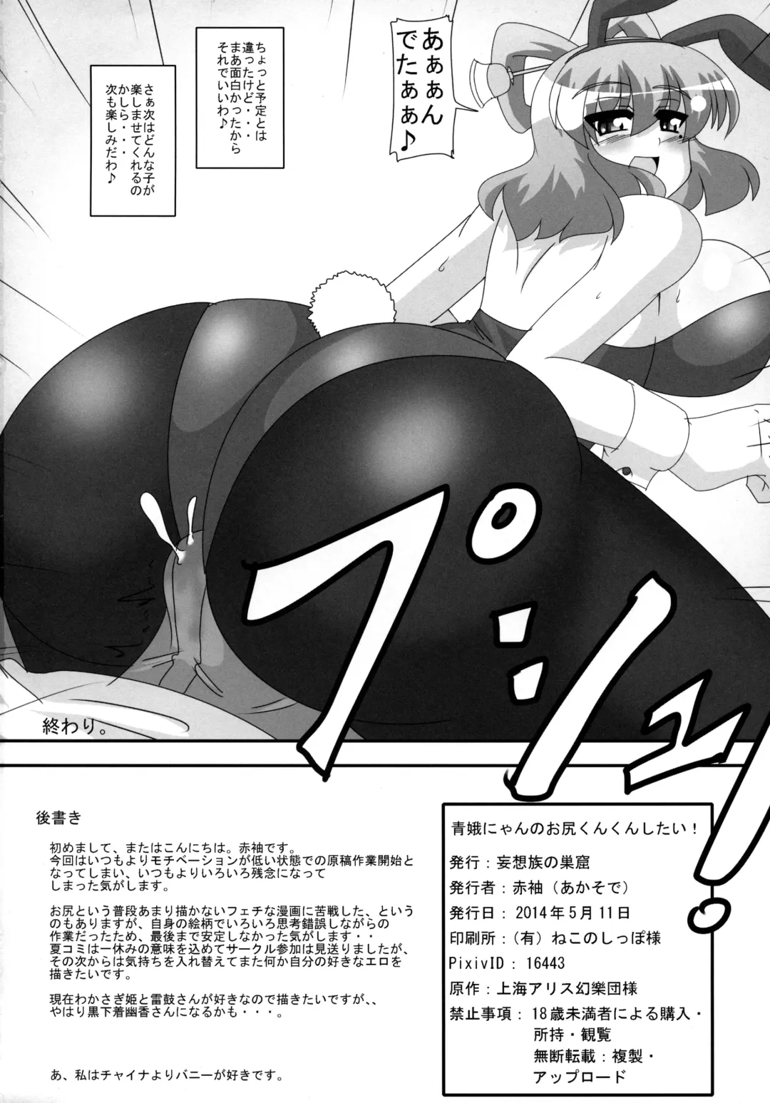 [Akasode] Seiga-nyan no Oshiri Kunkun Shitai! Fhentai - Page 17