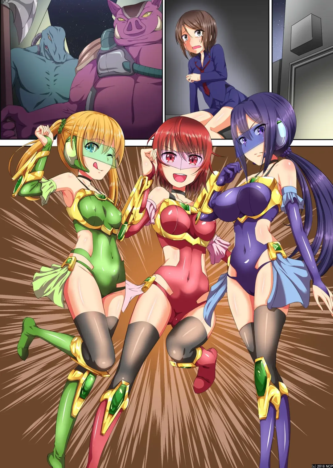 [Meria] Henshin Heroine Shokushu Zeme ~ Kikaijikake no Kairaku Jigoku Ochi Fhentai - Page 28