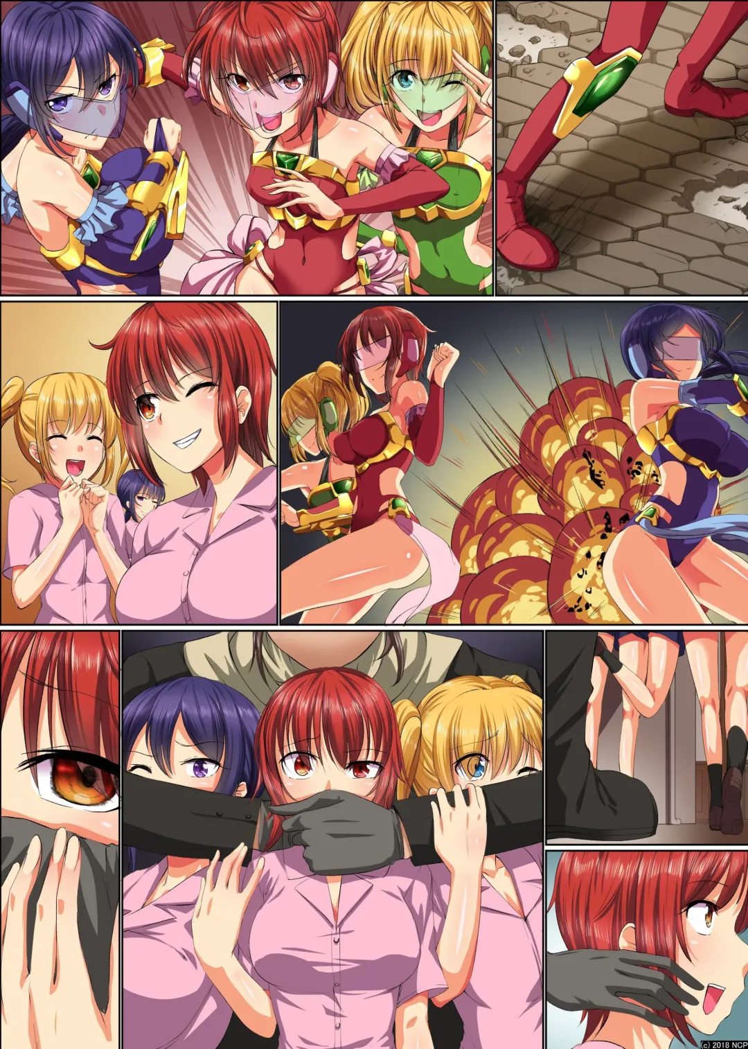 [Meria] Henshin Heroine Shokushu Zeme ~ Kikaijikake no Kairaku Jigoku Ochi Fhentai - Page 31