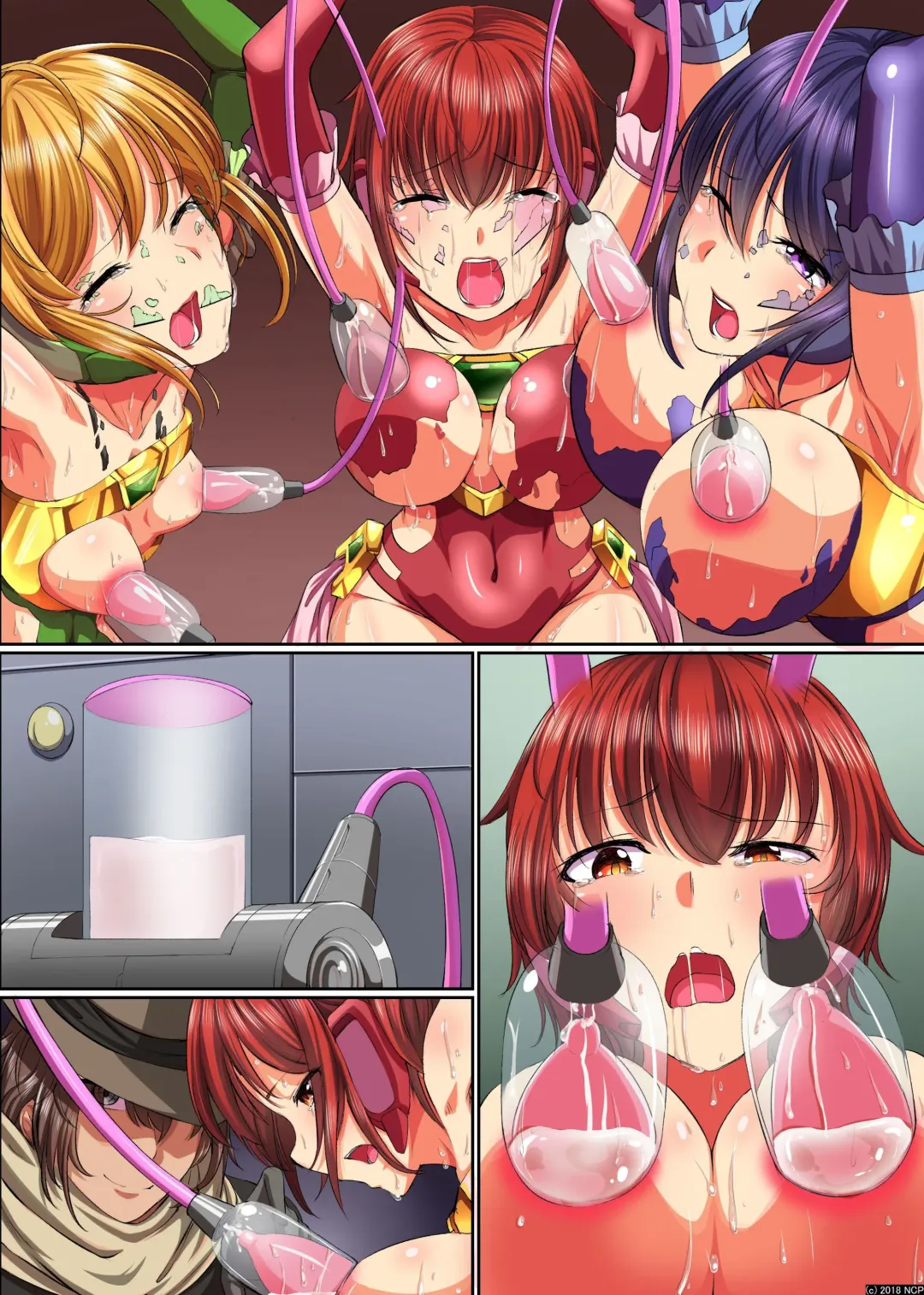 [Meria] Henshin Heroine Shokushu Zeme ~ Kikaijikake no Kairaku Jigoku Ochi Fhentai - Page 38