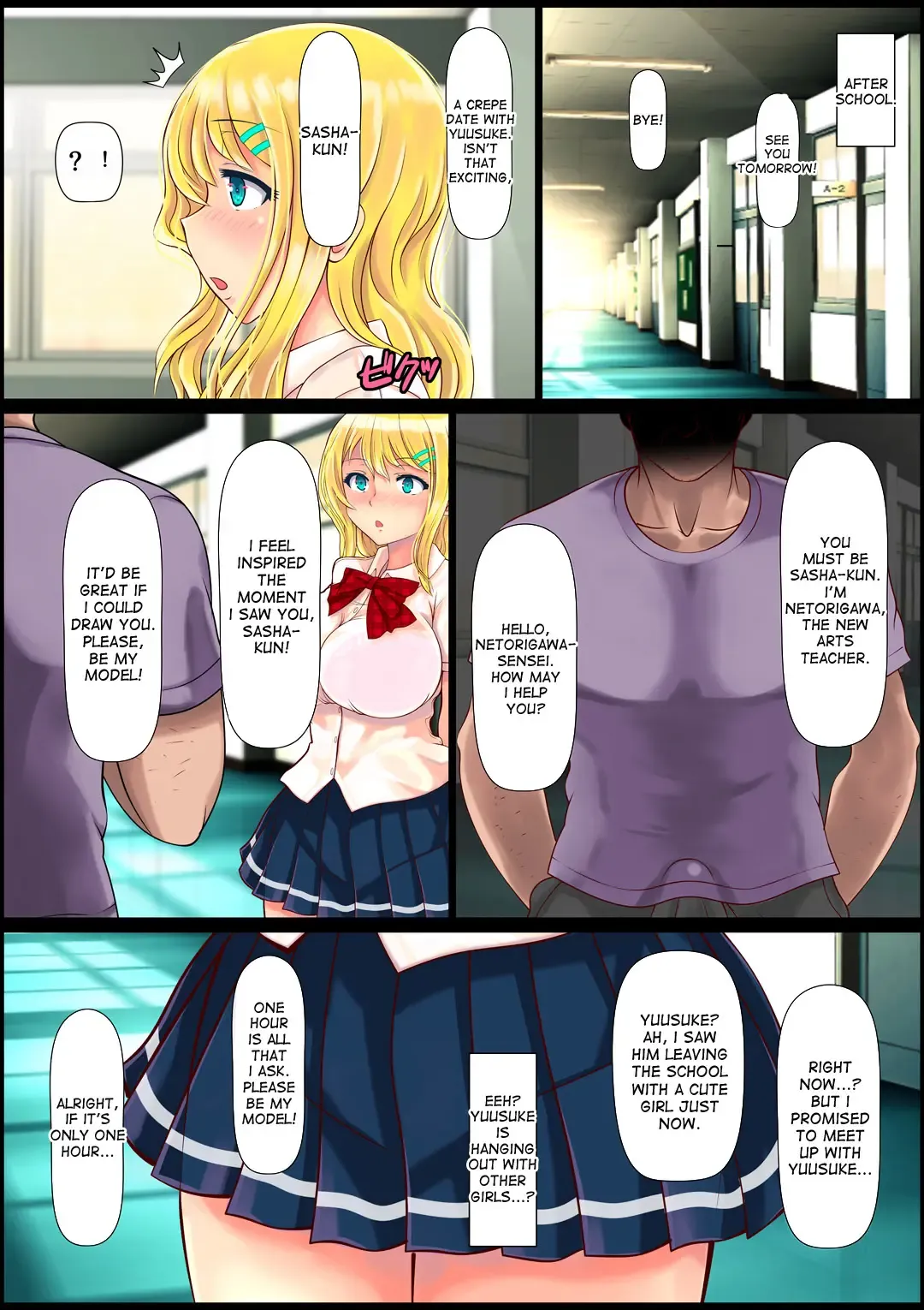 Blond Joshi Ryuugakusei Tanetsuke Press Namahame Taiken Fhentai - Page 6