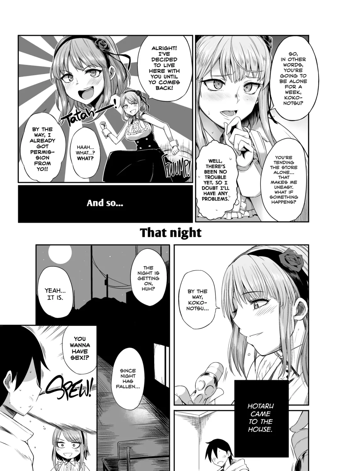 [Shimantogawa] Shidare Hotaru ga Ie ni Yattekita | Hotaru Shidare Stays Over (decensored) Fhentai - Page 4