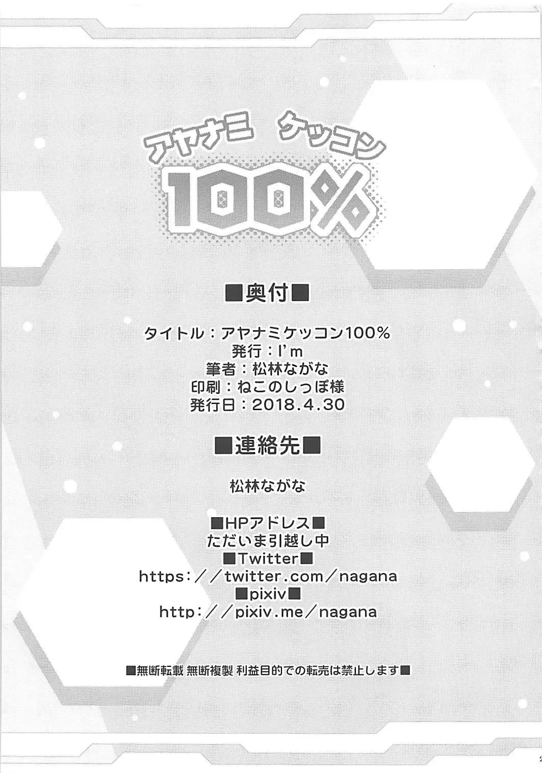 [Matsubayashi Nagana] Ayanami Kekkon 100% Fhentai - Page 20