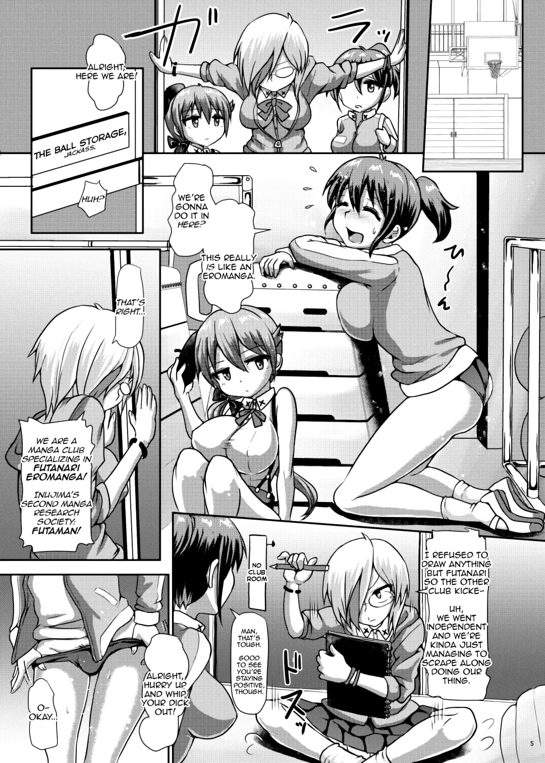 [Hakaba Yodomu] Futaman! -Houkago Shasei Sketch- | Futaman! -After school ejaculation sketch- Fhentai.net - Page 5