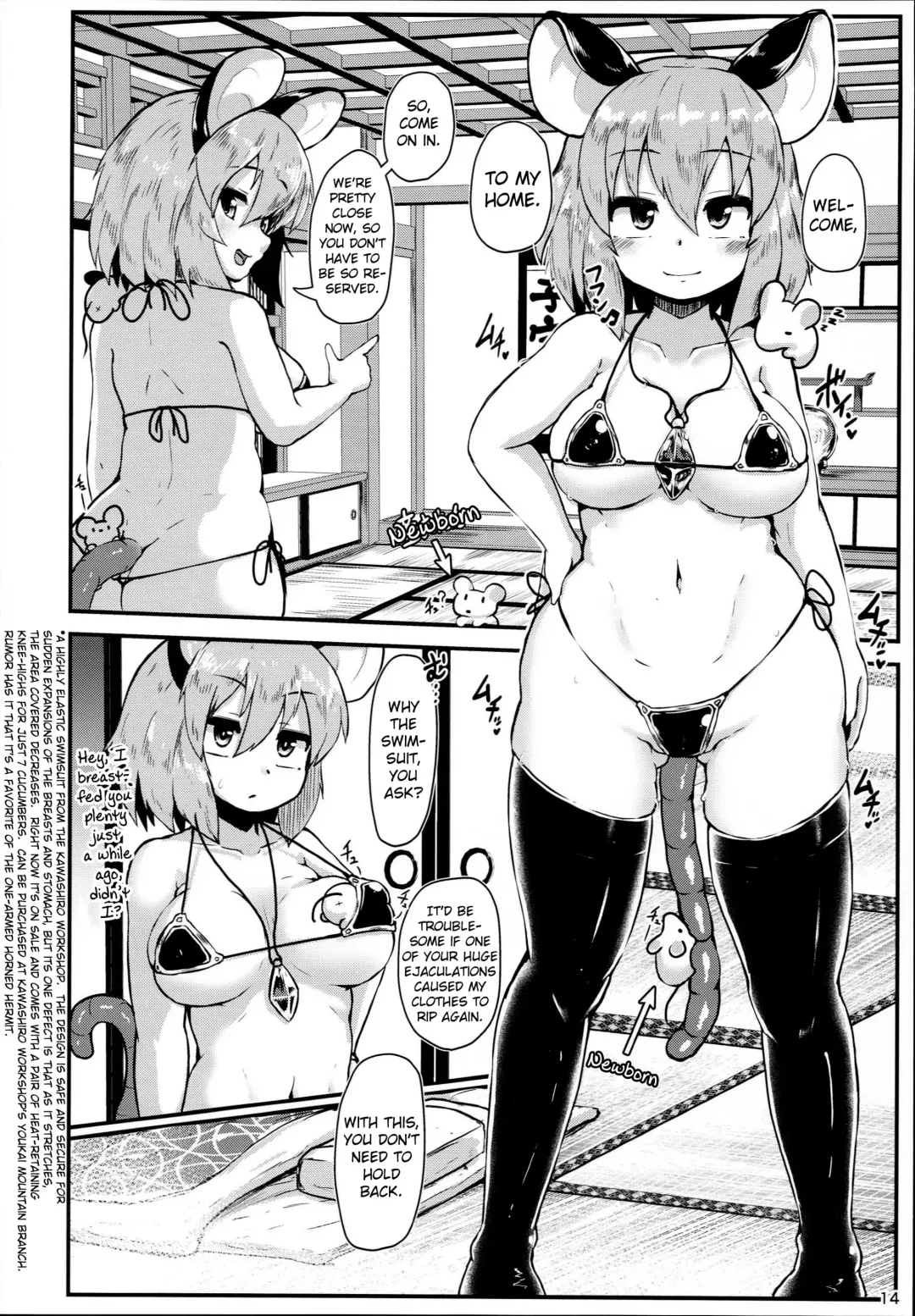 [Peso] Otonari no Nazrin wa Hanshokuki Fhentai - Page 14