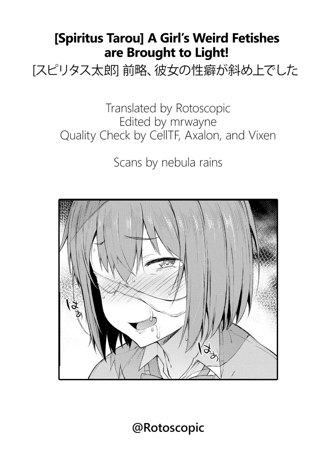 [Spiritus Tarou] Zenryaku, Kanojo no Seiheki ga Nanameue deshita | A Girl's Weird Fetishes are Brought to Light! Fhentai - Page 9