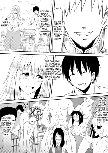 Kyuuketsuki ni Okasaremakutta Konyakusha ga Ageku ni Jishin mo Kyuuketsuki-ka Shite Semeru Gawa ni Naru Hanashi Fhentai - Page 4