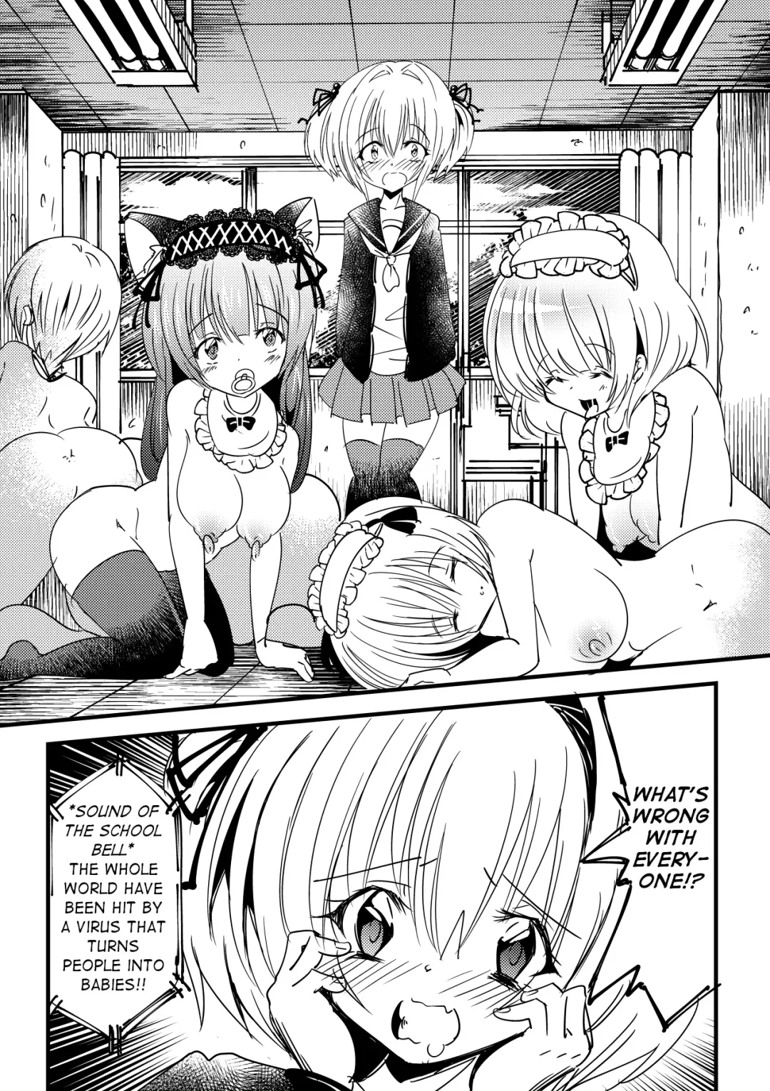 Kansen Sennou Futanari Akachan | Brainwash Infected Futanari Babies Fhentai - Page 5