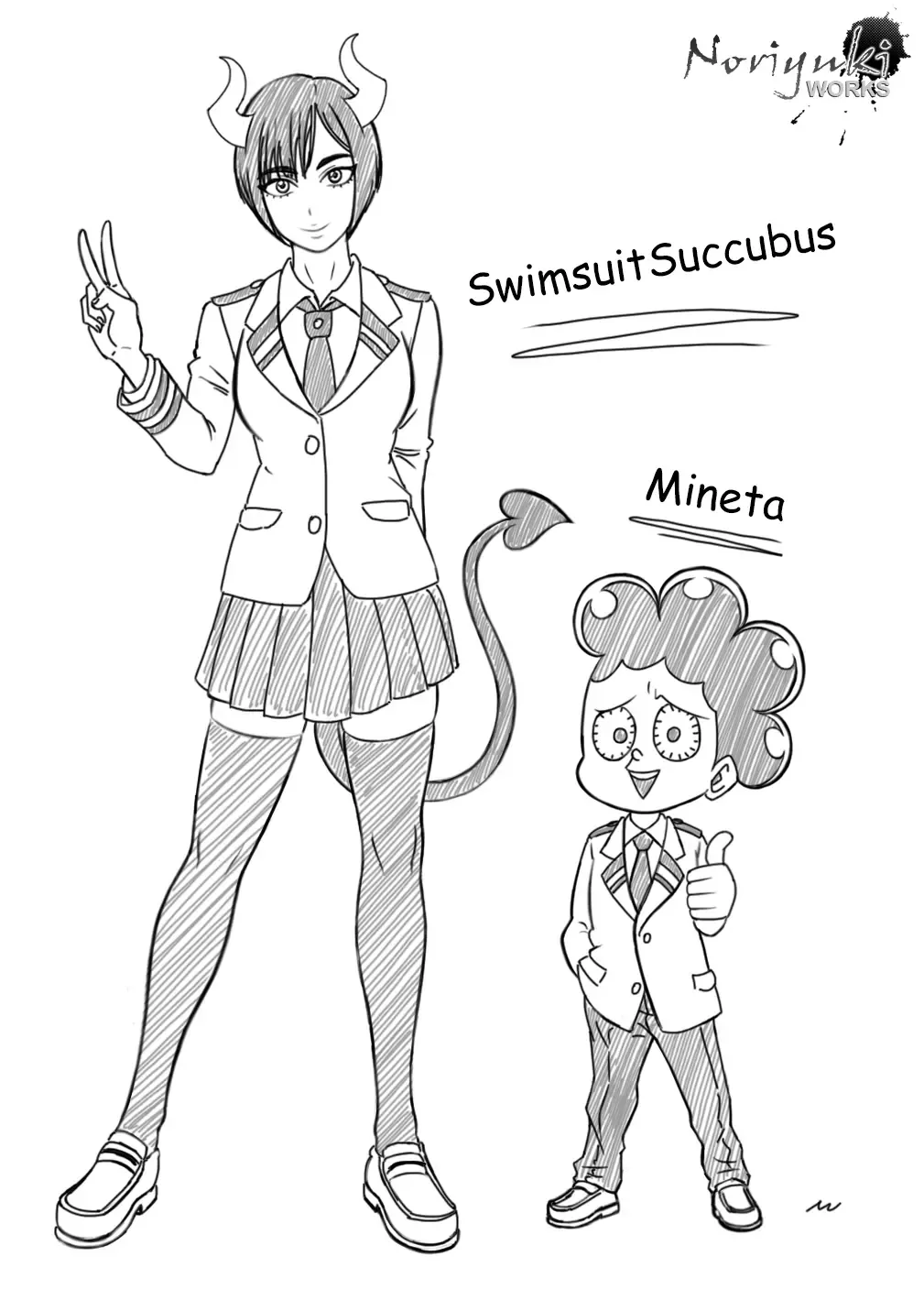 [Noriyuki Wakabayashi] SwimsuitSuccubus x Mineta Fhentai.net - Page 1