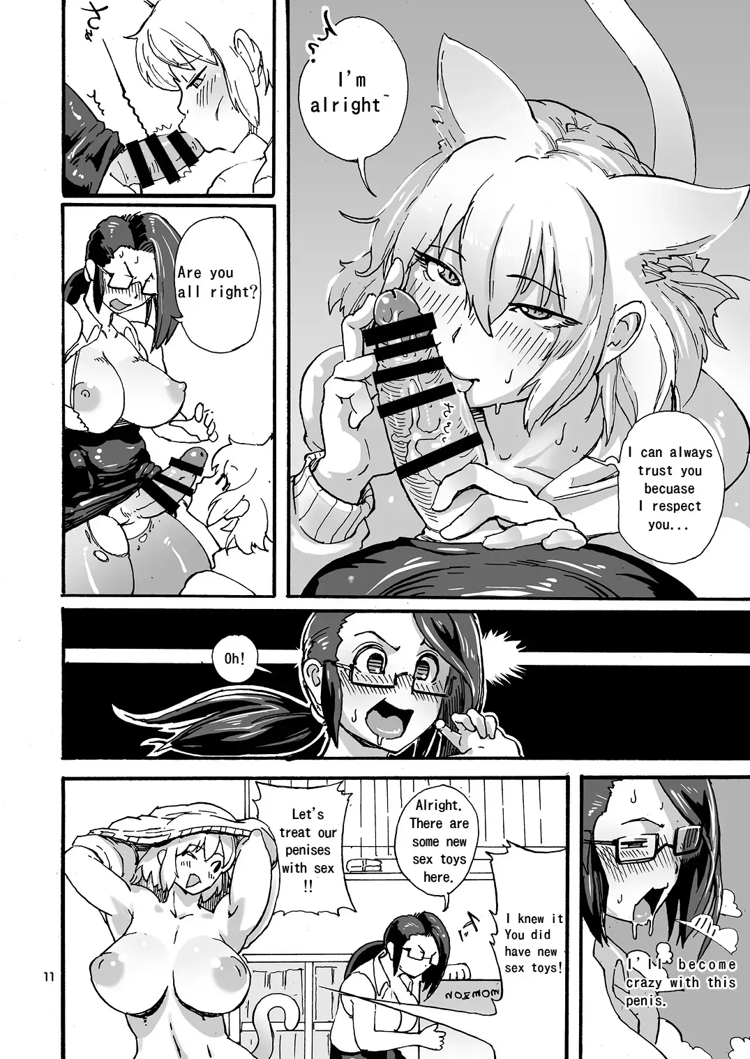 [Sasizume Soutarou] Juoh Peni Mamire - surrounded with penis. Fhentai - Page 12