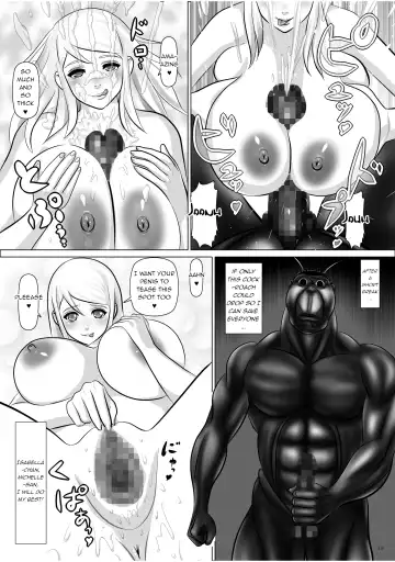 [Omangarl - Tks] Eva to Isabella to Michelle to Kasei Gokiburi Kindan no Jouji | Eva's, Isabella's and Michelle's Forbidden Love Affair With the Marsian Cockroaches Fhentai.net - Page 19