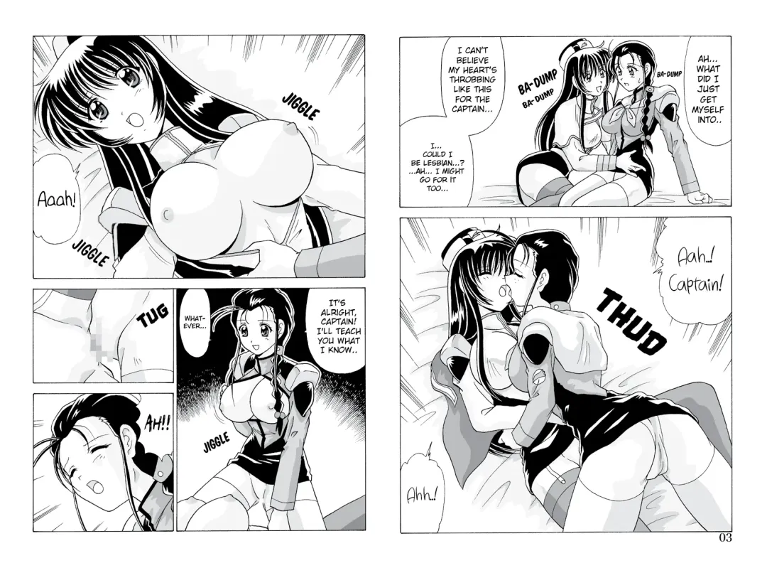 [Watanabe Yoshimasa] Yurika VS Megumi Kannai no Taiketsu | Yurika vs Megumi: Confrontation Inside The Ship Fhentai.net - Page 3