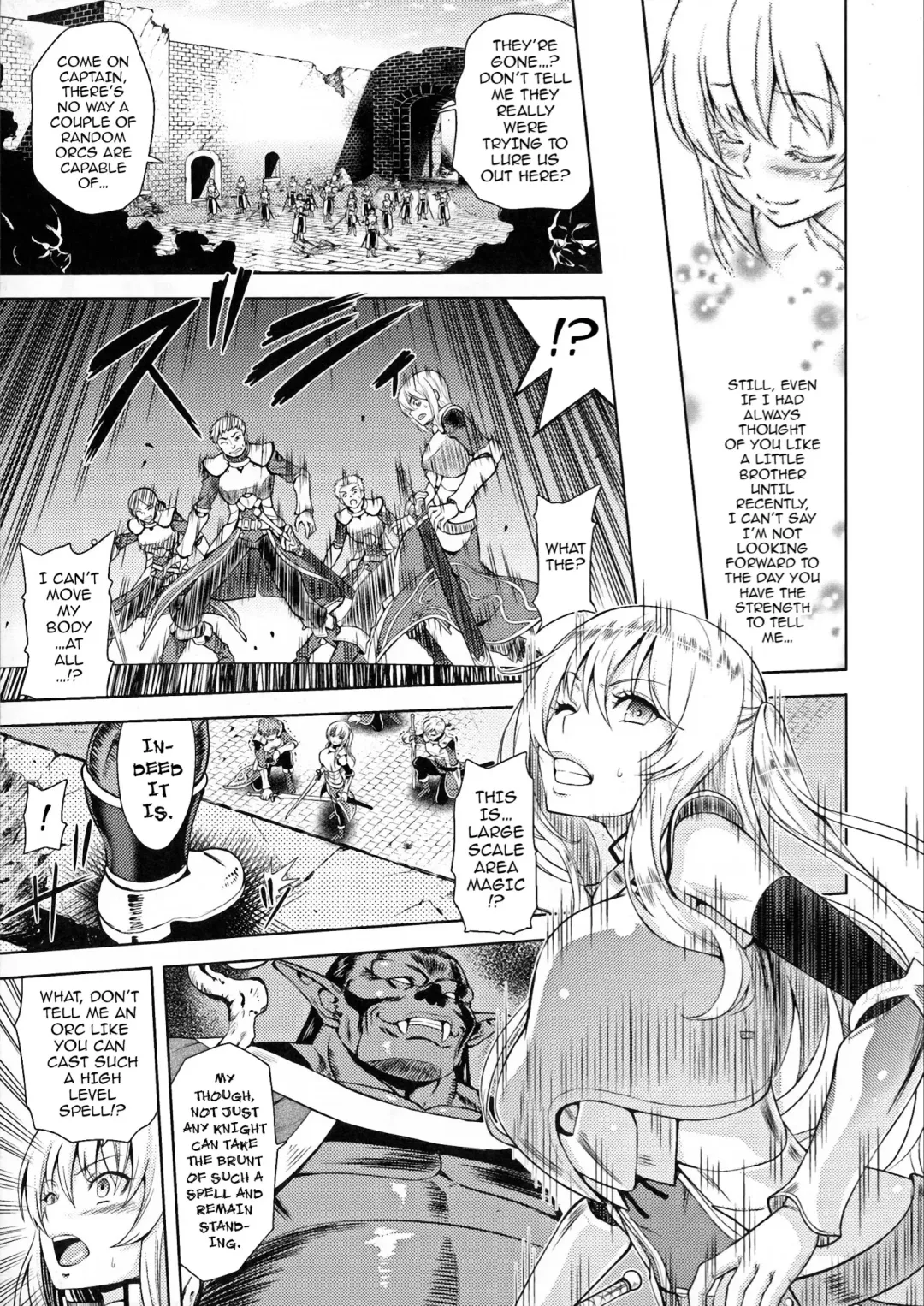 [Yamada Gogogo] ERONA Orc no Inmon ni Okasareta Onna Kishi no Matsuro | Erona ~The Fall of a Beautiful Knight Cursed with the Lewd Mark of an Orc~ Ch. 1-3 (decensored) Fhentai - Page 8
