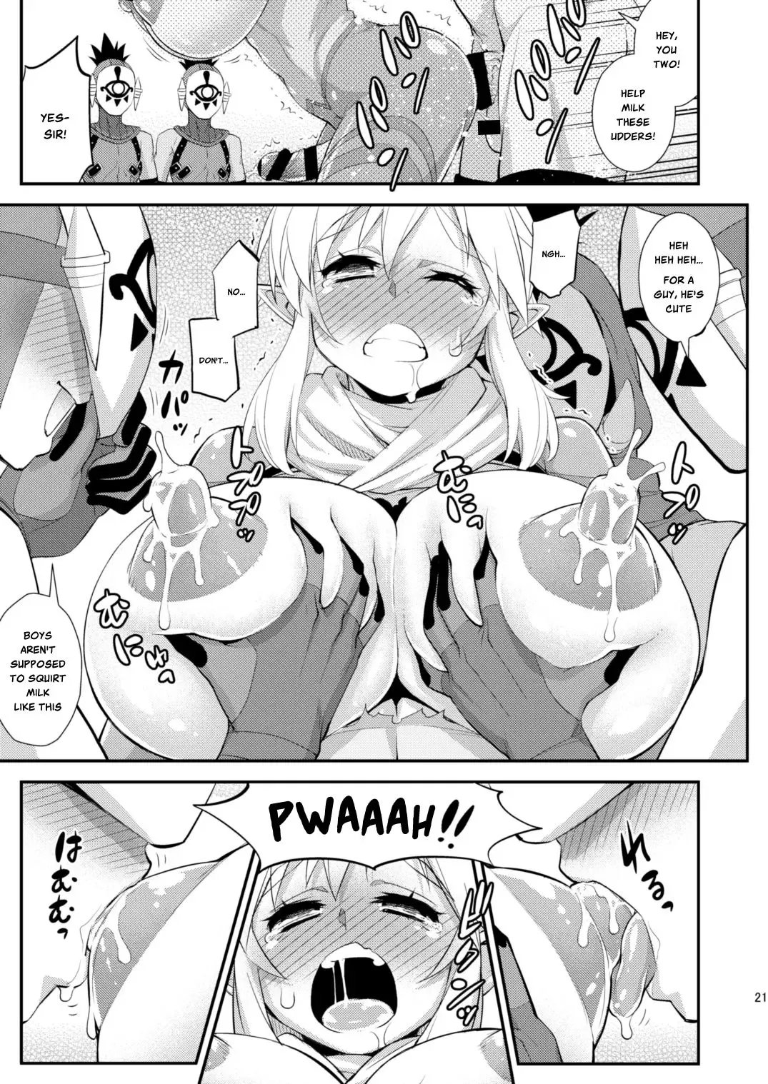 [Katou Jun] Ibuki no Yuusha Kyousei Kyonyuuka Kikiippatsu! | Breath of the Hero : Crisis of the Forced Huge Breast Growth! Fhentai.net - Page 19