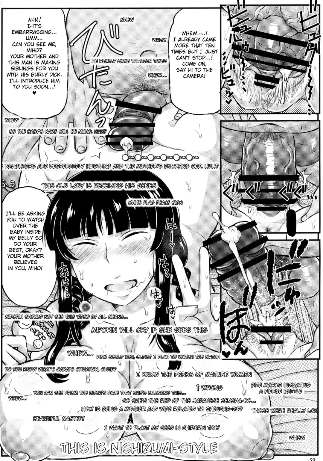 [Deep Valley] Girl?s & Semen III Nishizumi Shiho no Moteamashita Ureure Body o Chuunen Chinpo de Soutou Sakusen! Iemoto Ransou ni Idenshi Seichuu Butai Shinkou Kaishi ~Tane wa Maiorita~ Fhentai - Page 24