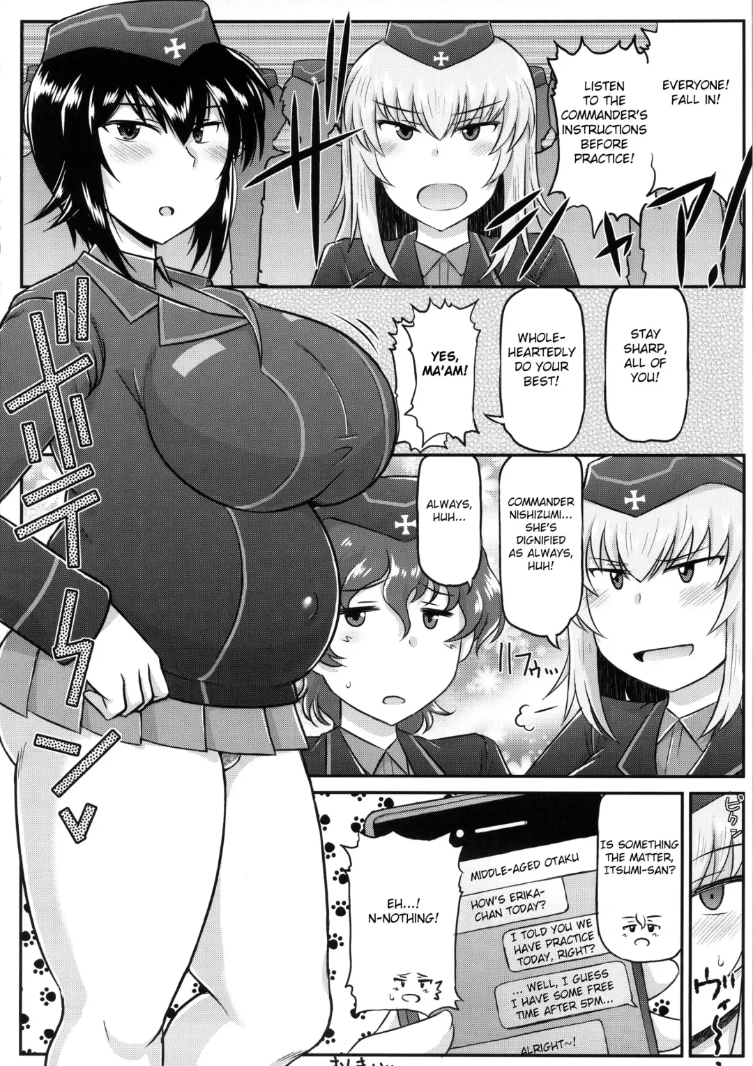 [Deep Valley] Girls & Semen 2 ~Nishizumi Maho ga Sukebe Oyaji to Enkoudou Shoubu! Seishi Tekkoudan Shuuchuu Shageki de Shojomaku Soukou Kantsuu & Dengeki Seishoku Sakusen Sarechau Hon~ Fhentai - Page 23