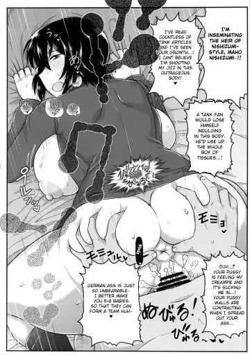 [Deep Valley] Girls & Semen 2 ~Nishizumi Maho ga Sukebe Oyaji to Enkoudou Shoubu! Seishi Tekkoudan Shuuchuu Shageki de Shojomaku Soukou Kantsuu & Dengeki Seishoku Sakusen Sarechau Hon~ Fhentai - Page 11