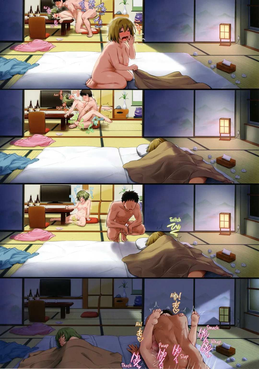 [Zanzi] Kanako Kaede no Onsen Burari H | Kanako and Kaede's Casual Hot Springs Sex Fhentai - Page 20