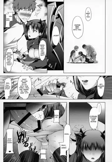 [Namidame] Emiya ke Futei Koukou Ryouiki ~Tosaka Rin no Baai~ |  Anal cuckolding for Emiya family ~ Tohsaka Rin Case Fhentai - Page 12