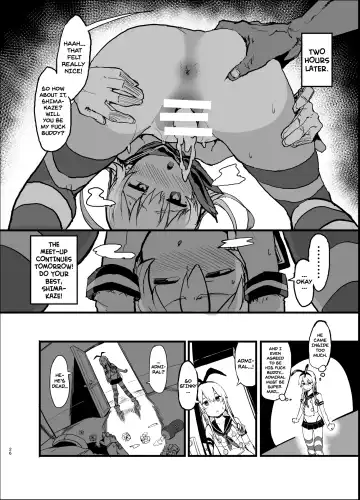 [Oosawara Sadao] Futokutei Tasuu no Otoko to Berochuu Sex Suru Shimakaze Netorase Bon | A Book Where Shimakaze Has Passionate Netorase Sex With a Large Number of Men Fhentai.net - Page 26