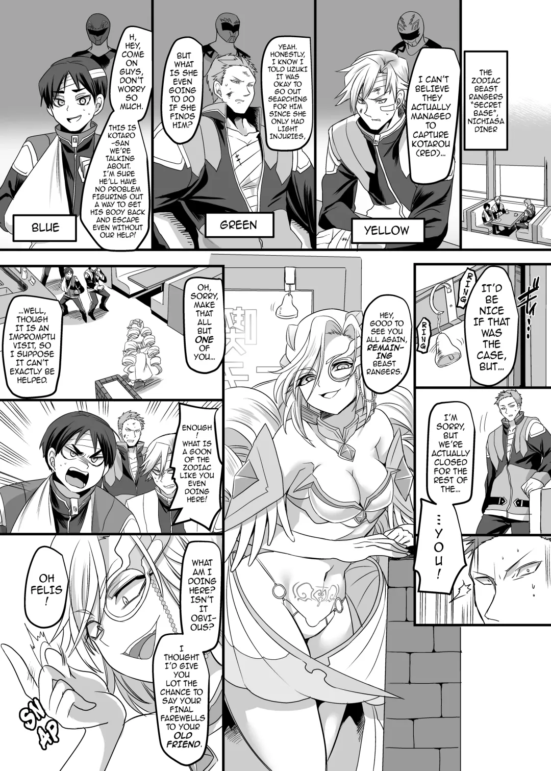 [Kouji] Juunishin Tiger Red ~Otosare Yuganda Seigi no Yukue~ | Zodiac Beast Ranger Tiger Red ~A Path of Justice, Warped and Corrupted~ Fhentai - Page 30