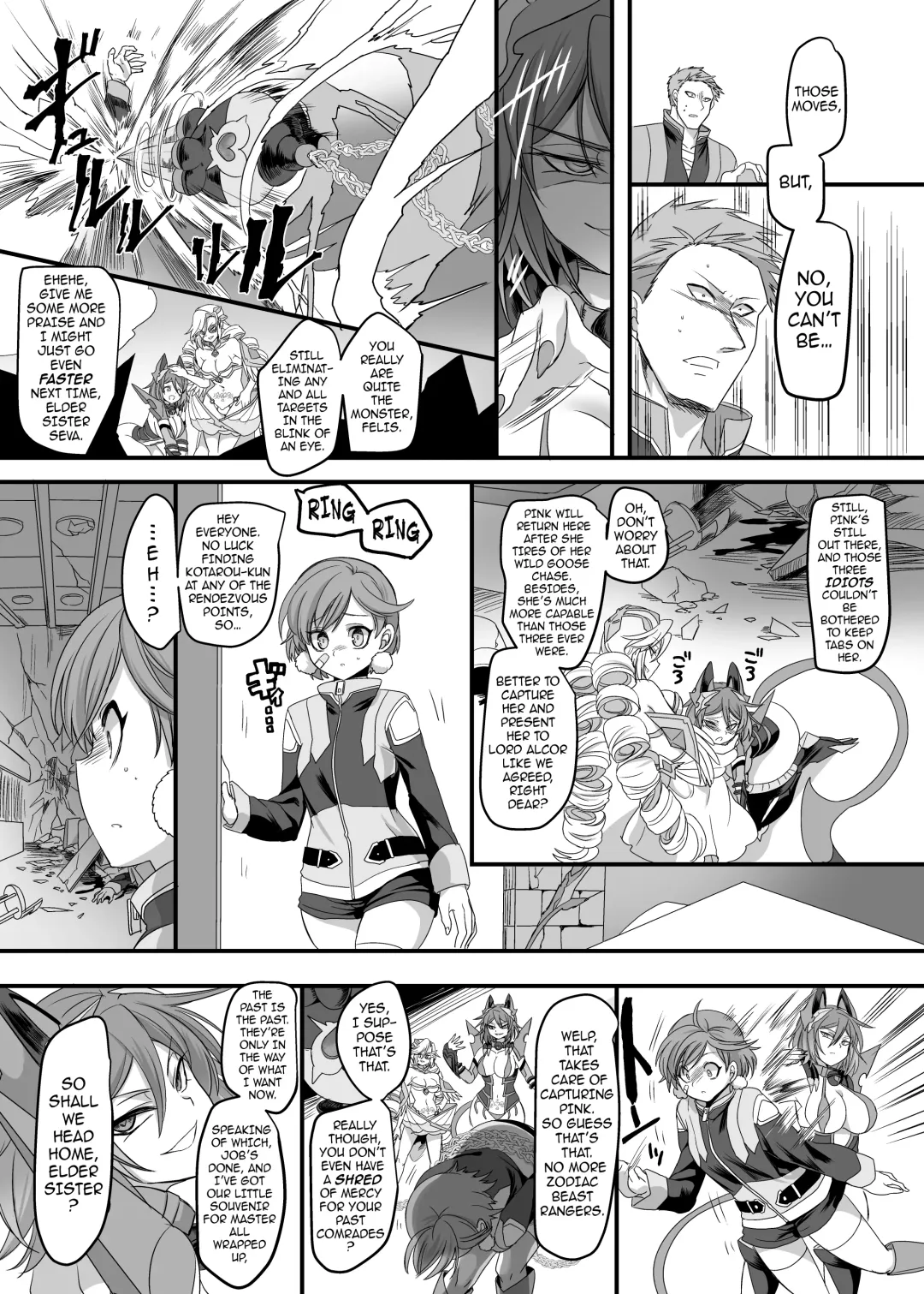 [Kouji] Juunishin Tiger Red ~Otosare Yuganda Seigi no Yukue~ | Zodiac Beast Ranger Tiger Red ~A Path of Justice, Warped and Corrupted~ Fhentai - Page 32