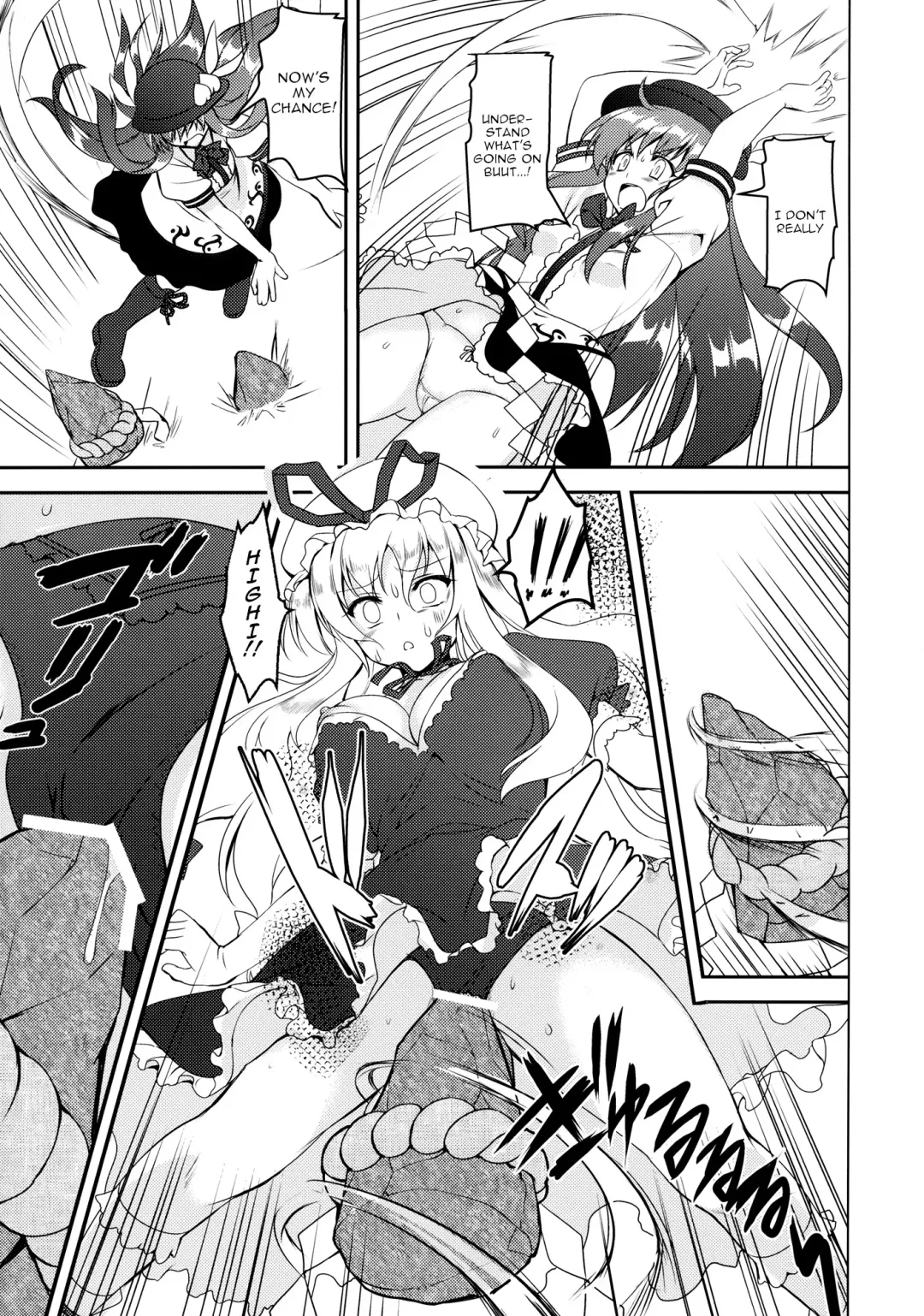 [Asaga Aoi] Fight Saikyou Tennin VS Zako Youkai | Fight! Strongest Celestial VS Small Fry Youkai Fhentai - Page 4