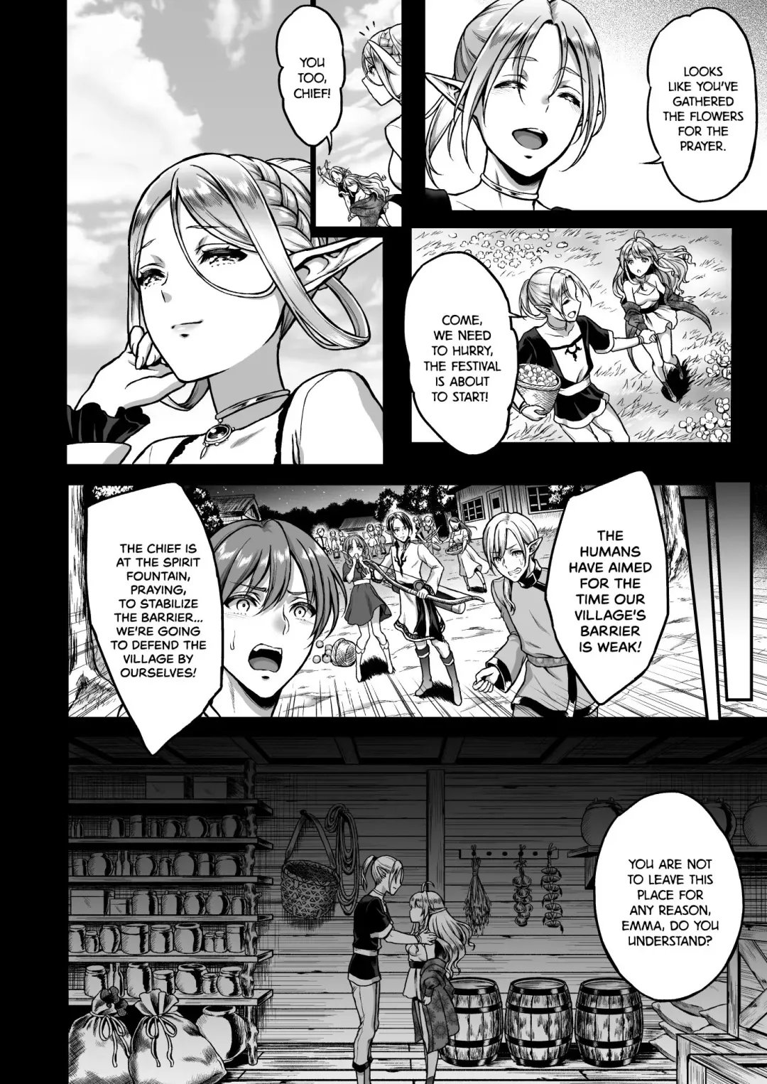 [Usagi Nagomu] Tasogare no Shou Elf 2 - The story of Emma's side | The Melancholic Elf Whore 2 Fhentai - Page 4