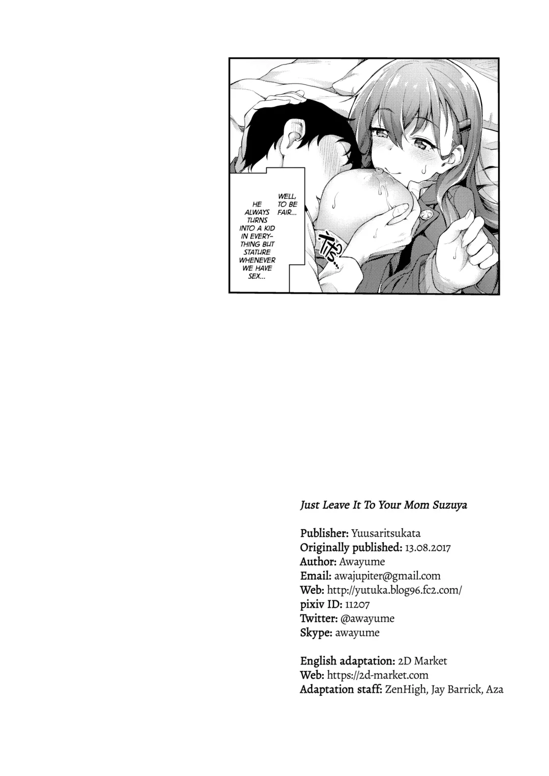 [Awayume] Suzuya Mama ni Omakase | Just Leave It to Your Mom Suzuya (decensored) Fhentai - Page 29