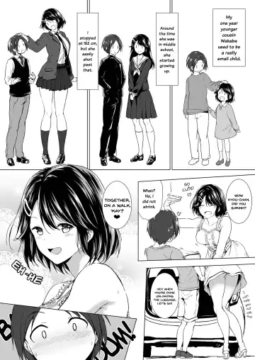 [Hachimitsu] Choushin Itoko to Ecchii Koto Shiyo | I Want to Do Sexy Things with My Tall Younger Cousin Fhentai - Page 4