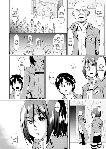 [Esuke] Mikasa to Kibishii Shiken!! | Mikasa's rough training Fhentai.net - Page 4