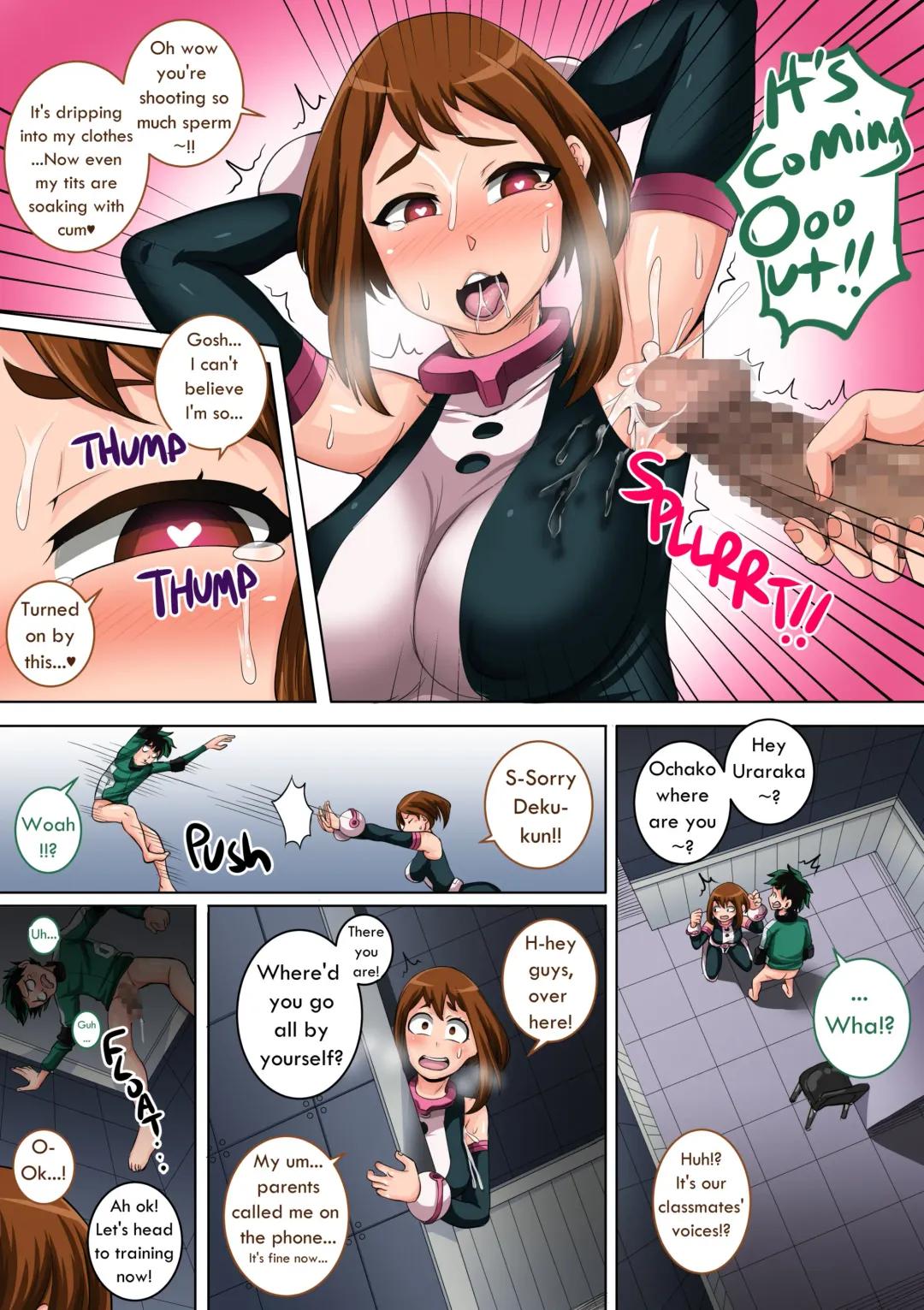 [Juna Juna Juice] Boku no Harem Academia: 3-wa Ochako Hen "Arata na SEX Friend" Fhentai - Page 30
