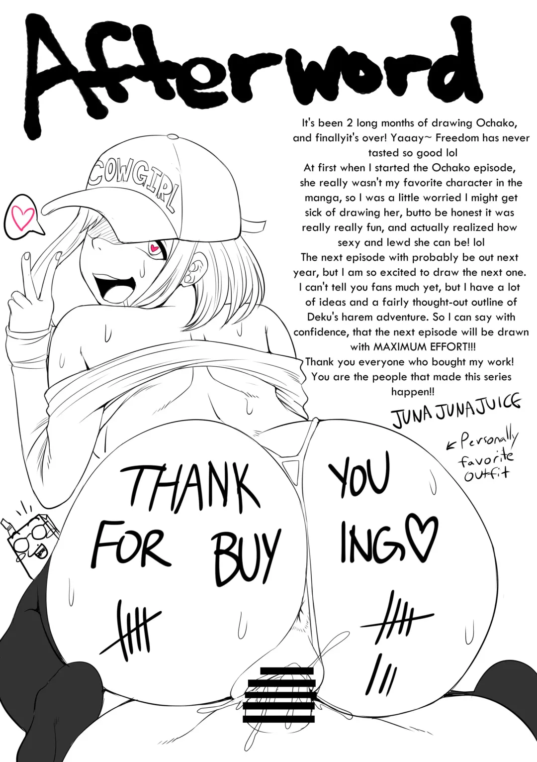 [Juna Juna Juice] Boku no Harem Academia: 3-wa Ochako Hen "Arata na SEX Friend" Fhentai - Page 56