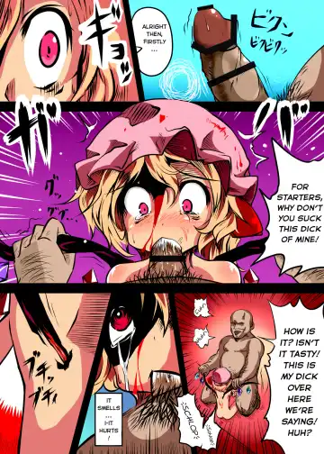 [Chakkaman] Flandre ga Debu Otoko ni Okasare te Bokkoboko ni sareru Hon | The Flandre Getting Beaten Up And Raped By a Fat Man Book Fhentai.net - Page 9