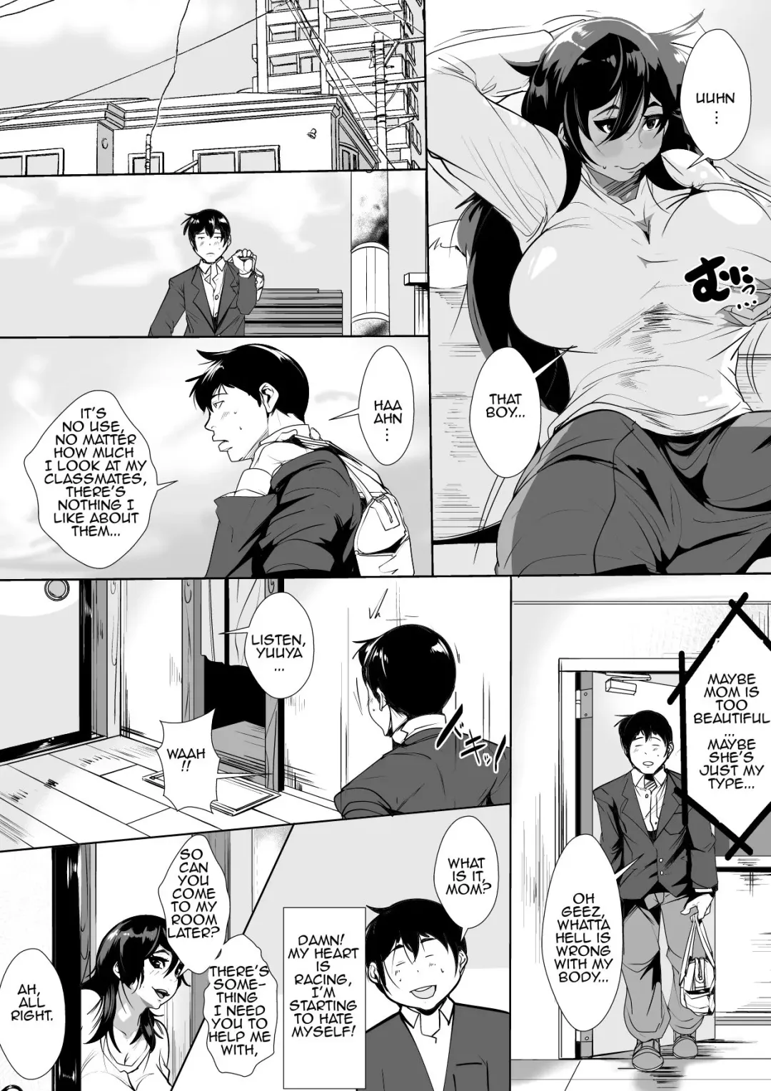 Haha ni Horeteshimatta Musuko to Kimochi o Butsukeacchau Ichiya | Son's Hot One Night Encounter With His Adored Mother Fhentai - Page 8