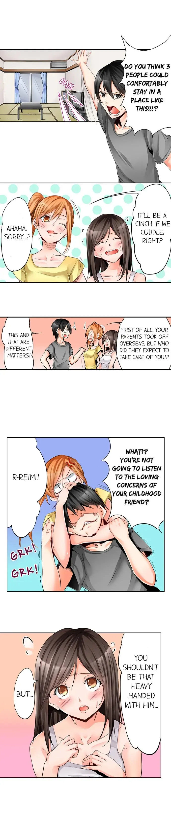 [Hiro. - Hiroaki] Yojouhan de Micchaku 3P Otomarikai! - The Secret 3P Sleepover in a 7 Square Meter Room! Fhentai - Page 4