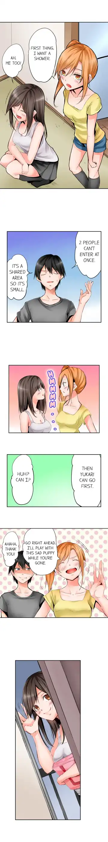 [Hiro. - Hiroaki] Yojouhan de Micchaku 3P Otomarikai! - The Secret 3P Sleepover in a 7 Square Meter Room! Fhentai - Page 6