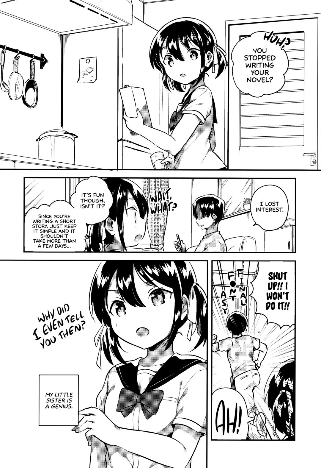 [Ichihaya] Imouto wa Genius + Omake | My Little Sister Is a Genius + Bonus Story Fhentai - Page 4