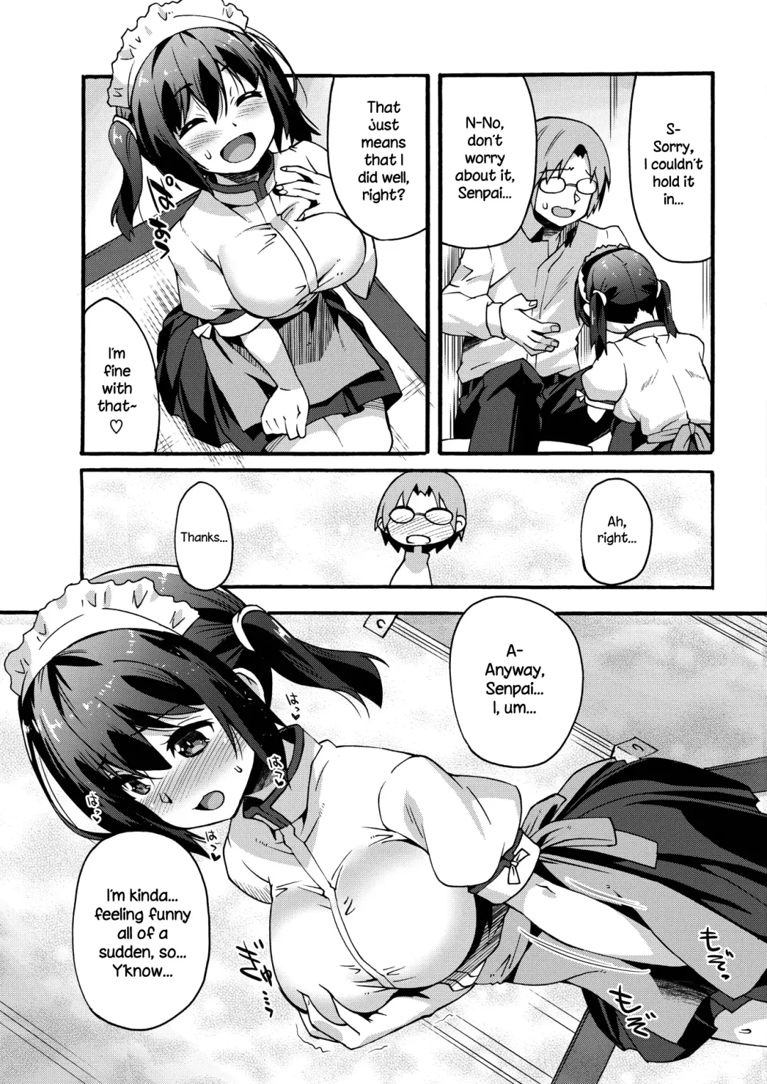 [Shinozuka Atsuto] Muramura Kouhai-chan | Hot and Bothered Junior Fhentai - Page 9
