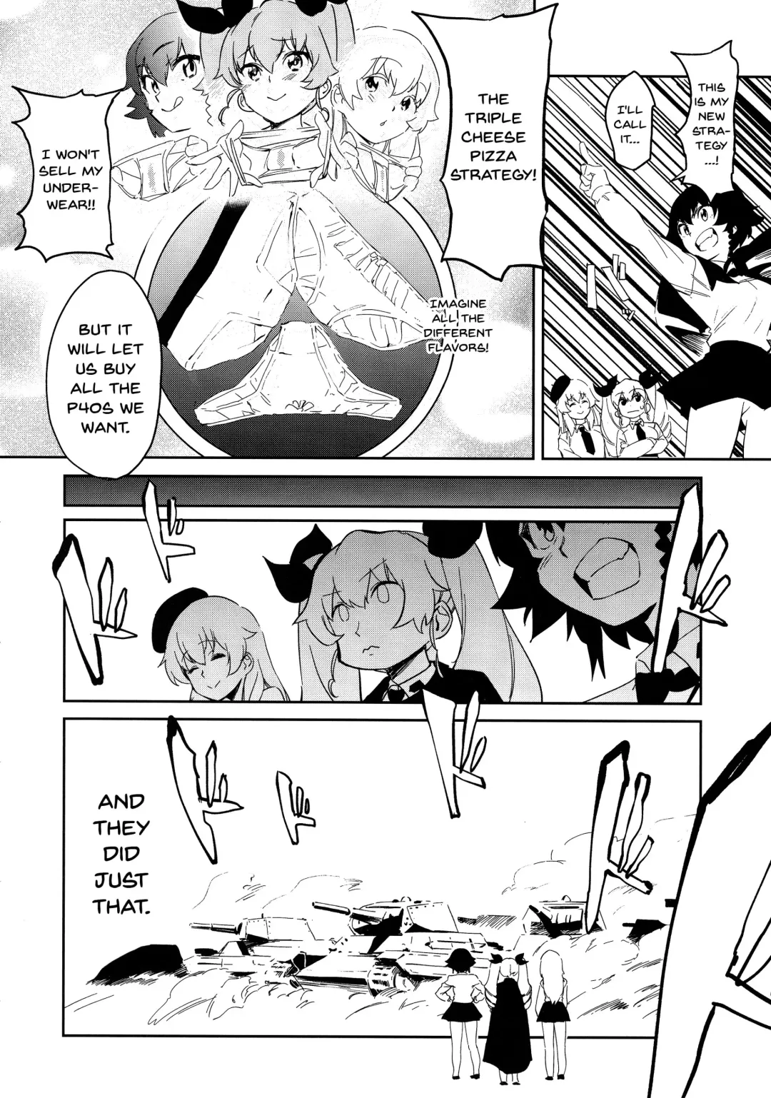 [Kito Sakeru] Anchovy Nee-san no Bouillon Panty Sakusen-ssu! Fhentai - Page 22