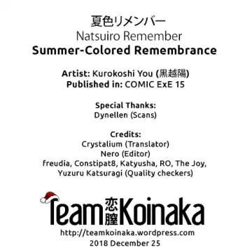 [Kurokoshi You] Natsuiro Remember | Summer-Colored Remembrance Fhentai.net - Page 30