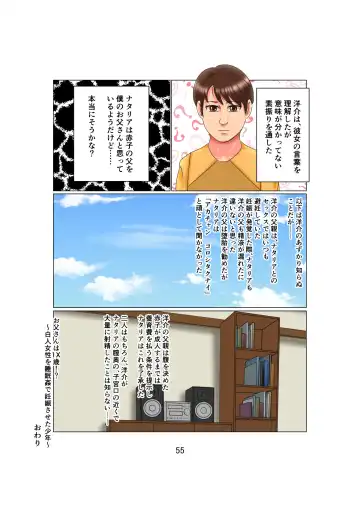 [C] Otou-san wa 1X-sai!? Vol. 2 ~Hakujin Josei o Suiminkan de Ninshin Saseta Shounen~ Fhentai.net - Page 55