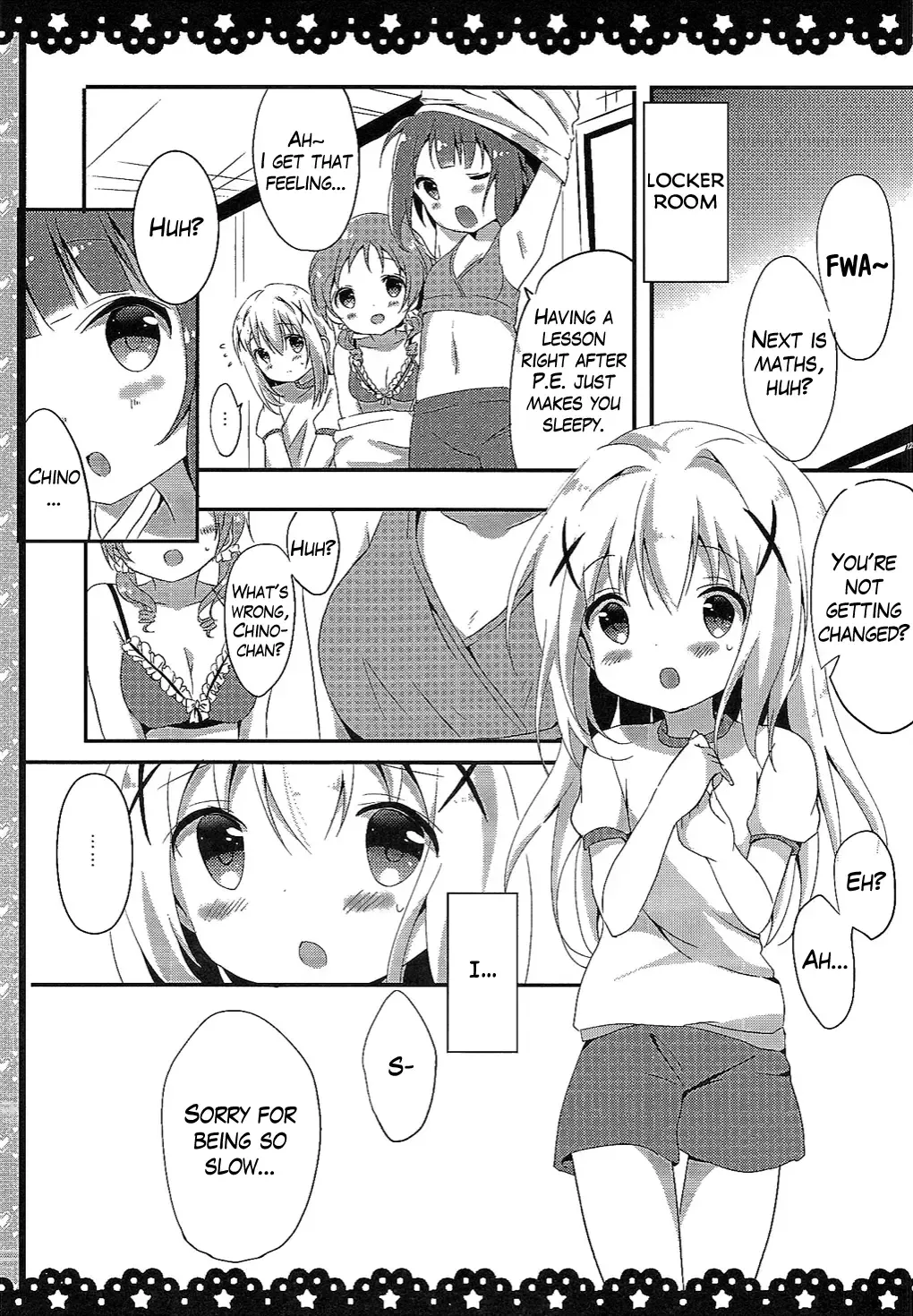 [Amedamacon] Chino-chan Bra Tsukete Naino!? Fhentai - Page 4